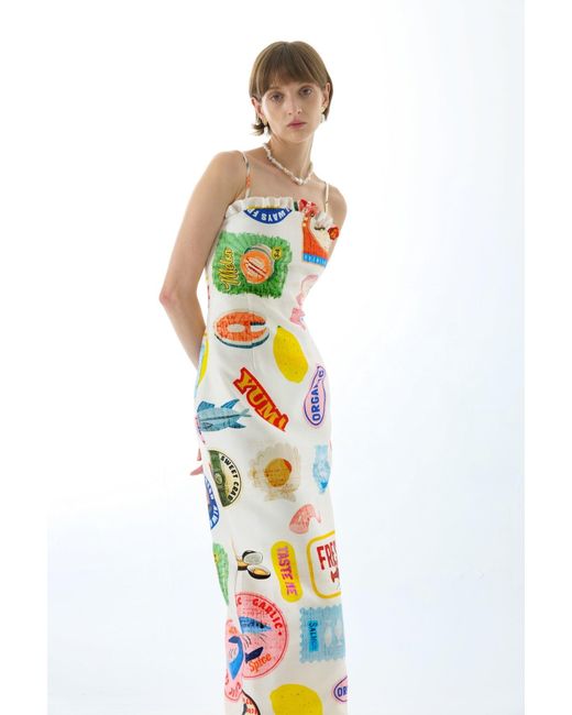 We Are Kindred White Florence Strap Maxi Dress Cream