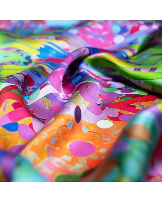 Lilia Munn Green Mulberry Silk Scarf–