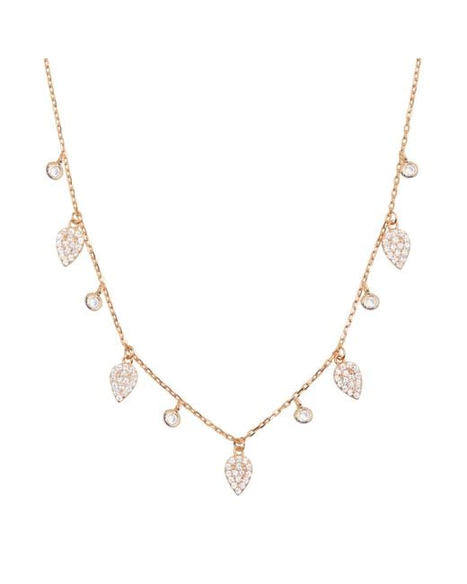 KAMARIA Metallic Queen Choker Necklace With Crystals