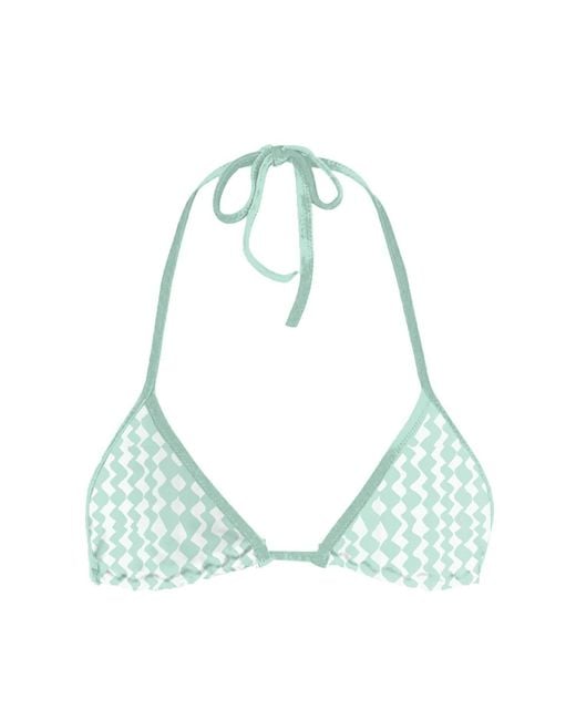 Blackbough Swim Green Nikki Triangle Top Peppermint Jacquard