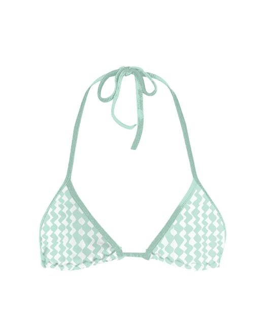 Blackbough Swim Green Nikki Triangle Top Peppermint Jacquard