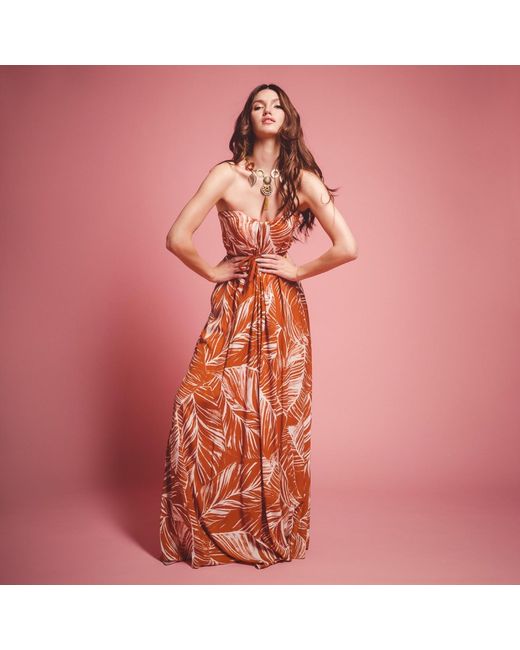 Imaatu Brown Blush Rust Dress