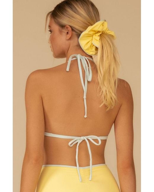 Montce Yellow Sunshine Binded Emma Bikini Top
