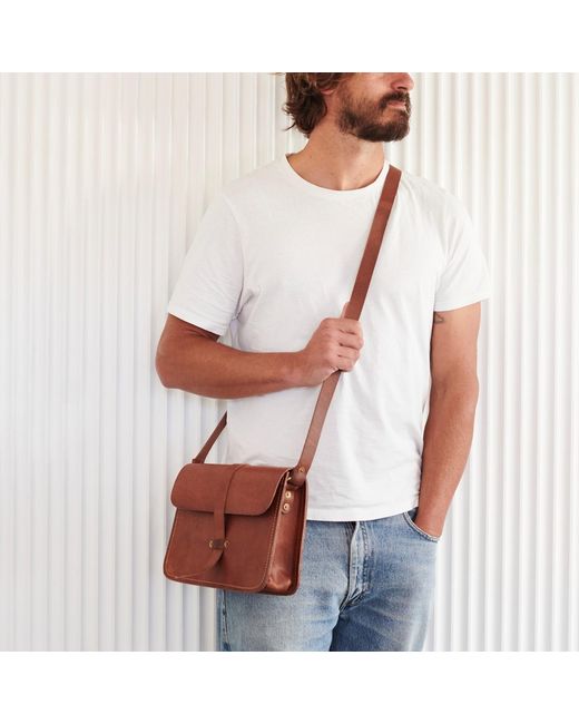 VIDA VIDA Brown Full Grain Leather Bag With Lifetime Guarantee