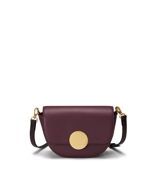 orYANY Purple Neutrals Lottie Saddle Crossbody