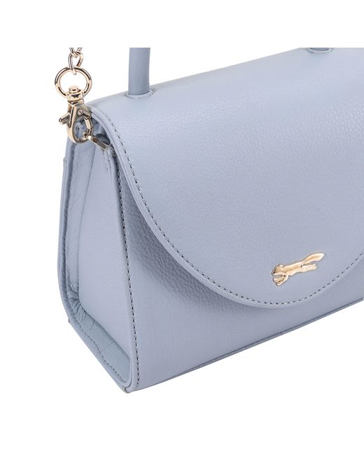 Paul Costelloe Blue Cilo Leather Crossbody Bag