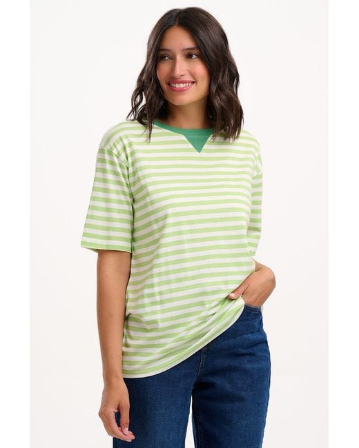 Sugarhill Green Riley Relaxed T-Shirt, Off, Shb Flower