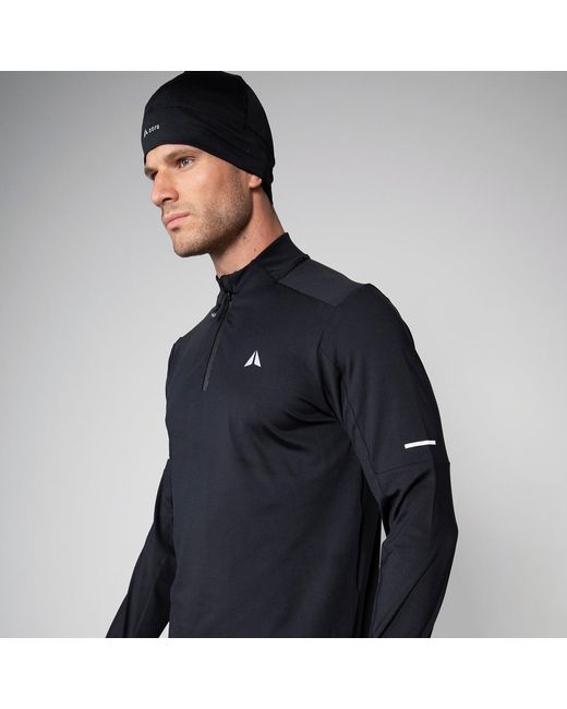 Aora Athletics Black Half Zip Longsleeve for men