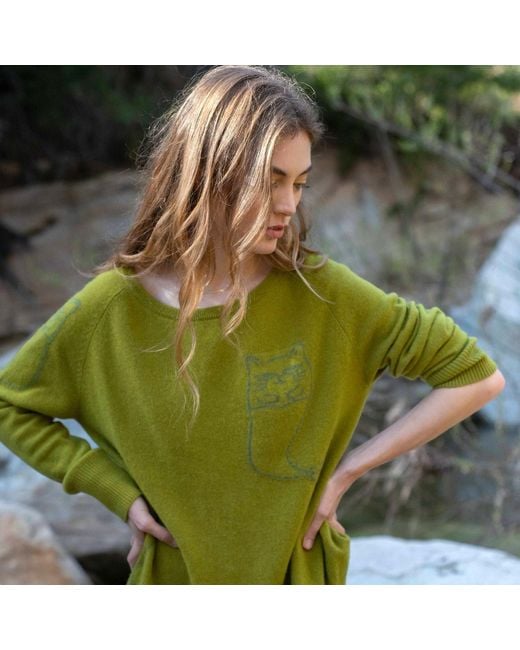 Catnip and Seaweed Green The Cashmere Sweater