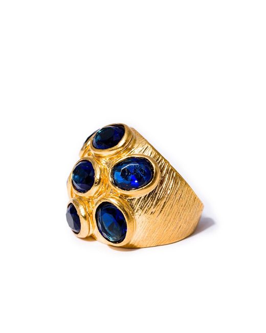 Kybele Studio Blue Sapphire Multi-Gemstone Cocktail Ring