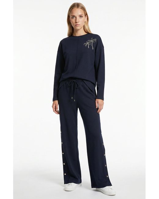 Exquise Blue Chevi Pants