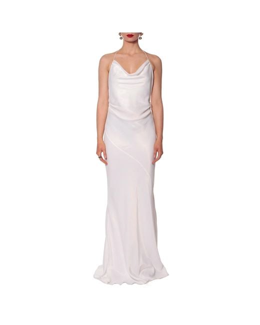 AGGI by HALEWSKI White Melanie Off Maxi Dress