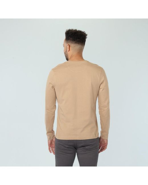 Vustra Brown Gilded Henley for men