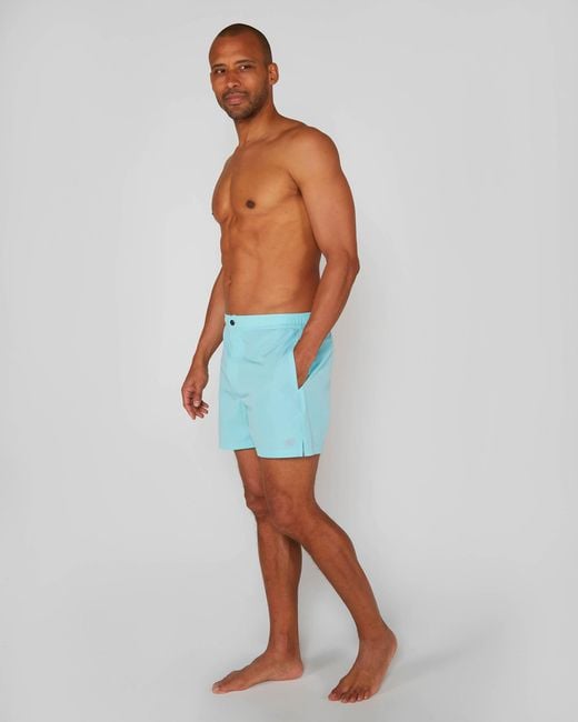 Lords of Harlech Blue Quack Swim Short for men