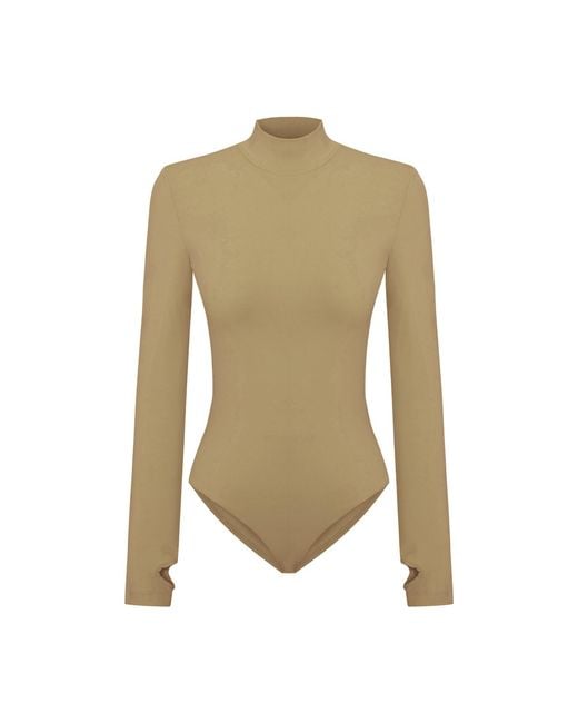 Pcfg Natural High Neck Bodysuit