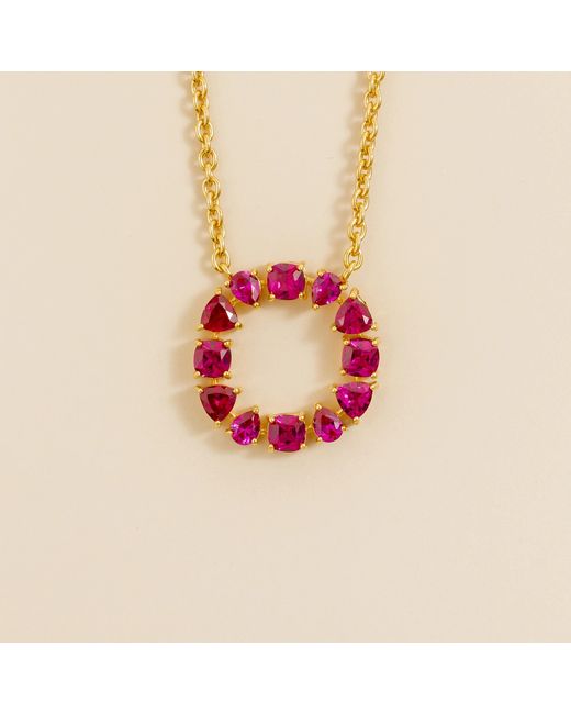 Juvetti Red Glorie Necklace Set With Ruby