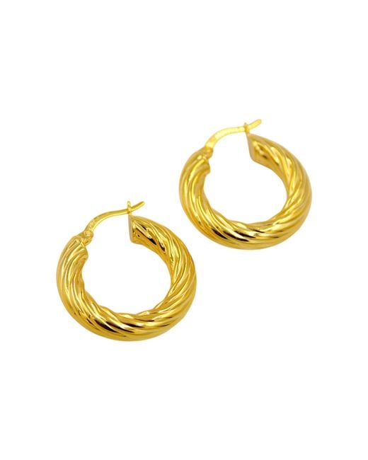 1610Istanbul Metallic Istanbul Hoop Earrings