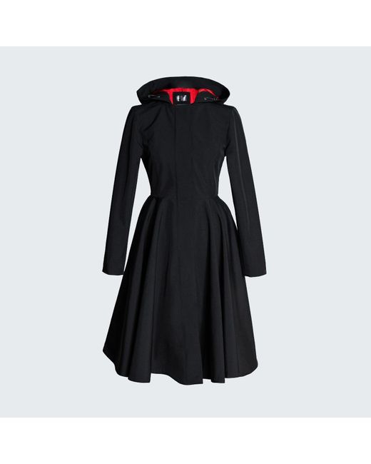 Black trench coat with red lining cheap
