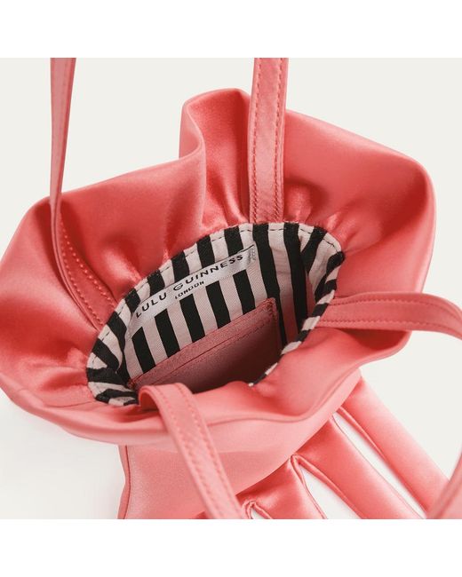 Lulu Guinness Pink Satin Hand Bag
