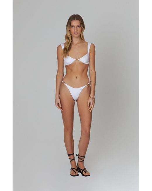 Bianca Resortwear White Lola Bikini Top