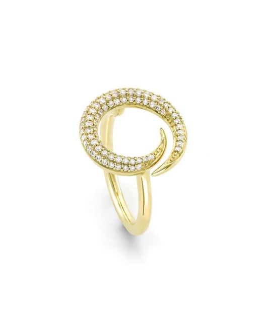 Dinny Hall Metallic Toro Lab-Created Diamond Pave Ring