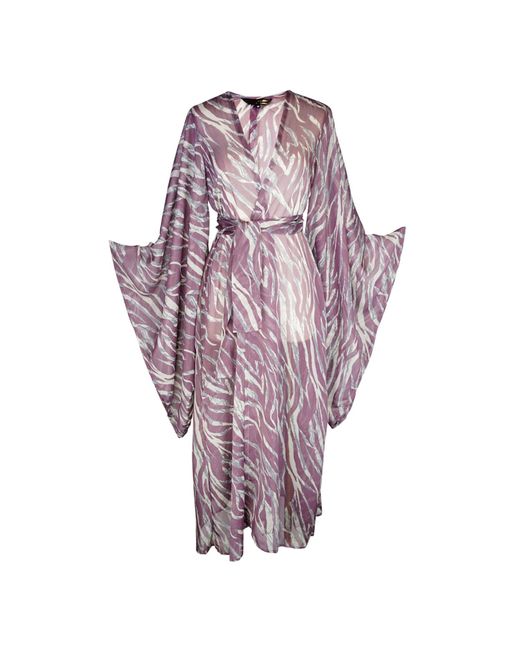 Jennafer Grace Purple Etosha Kimono In Amethyst