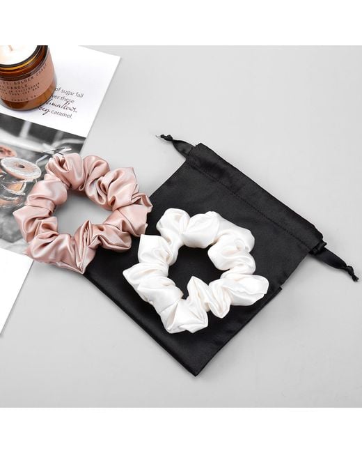 Soft Strokes Silk Red Pure Mulberry Silk Regular Scrunchie Set Of Five