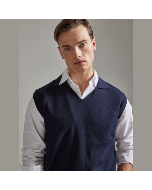 Salts Cashmere Blue Polo Collar Tank