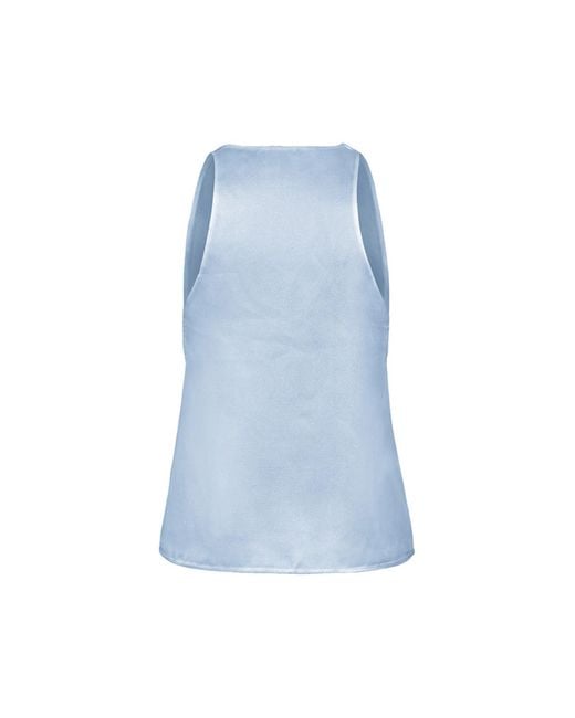 Anse Victorin Blue Victoria Silk Top