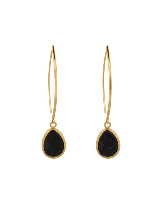 Ebru Jewelry Multicolor Onyx Gemstone & Dangle Earring