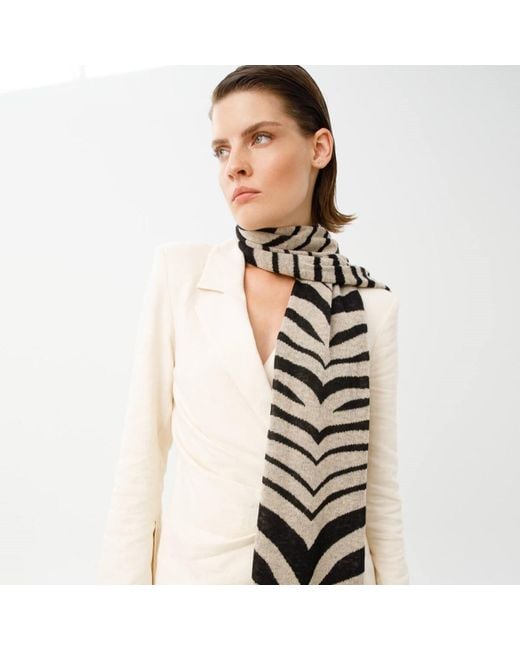 Mohair&Angora Black Tiger Shawl