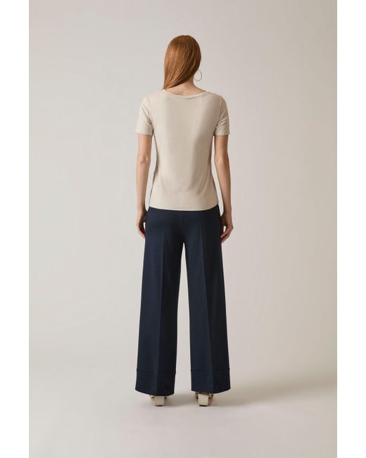 James Lakeland Natural Short Sleeve Top