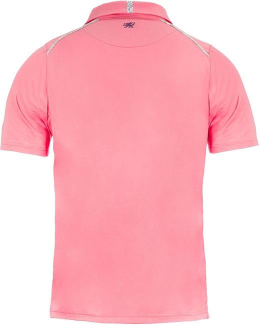 Lords of Harlech Pink Pietro Polo Shirt for men