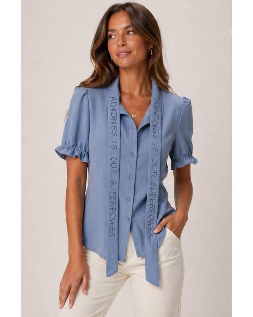 House of Kind Blue The Goddess Blouse – Chambray