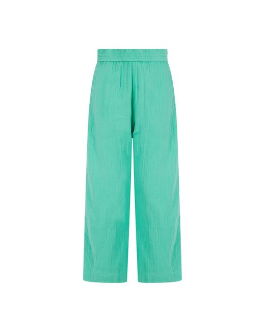Dancing Leopard Green Halo Tahiti High-waisted Trousers In Mint