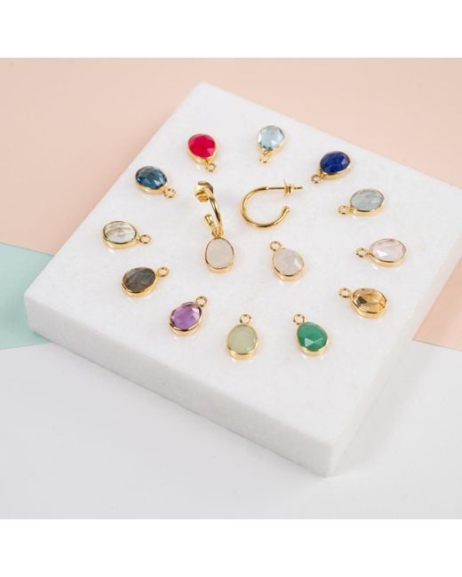 Auree Jewellery Metallic Manhattan & Citrine Interchangeable Gemstone Earrings