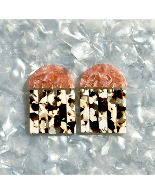 CLOSET REHAB Multicolor Neutrals Fringe Earrings
