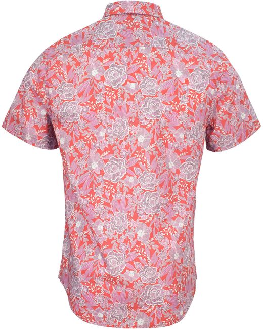Lords of Harlech Pink Scott Handcut Floral Shirt for men