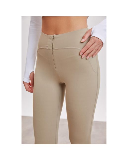 Altra Volta Natural Neutrals High-Waist Sculpting Leggings – Supportive Fit Sand