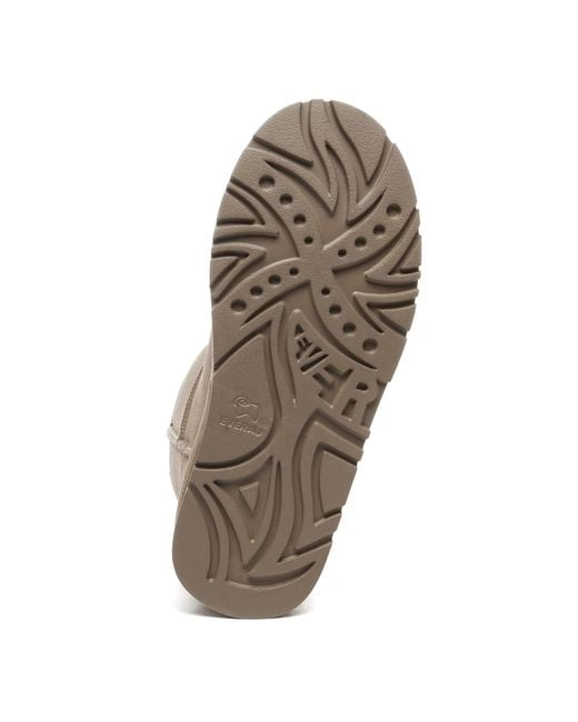 EverAu Australia Natural Dusky Leather Platform Short Boots