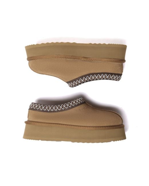 EverAu Australia Brown Wonga Leather Slippers