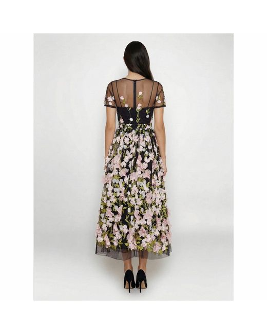 MATSOUR'I Black Cocktail Dress Fabiola