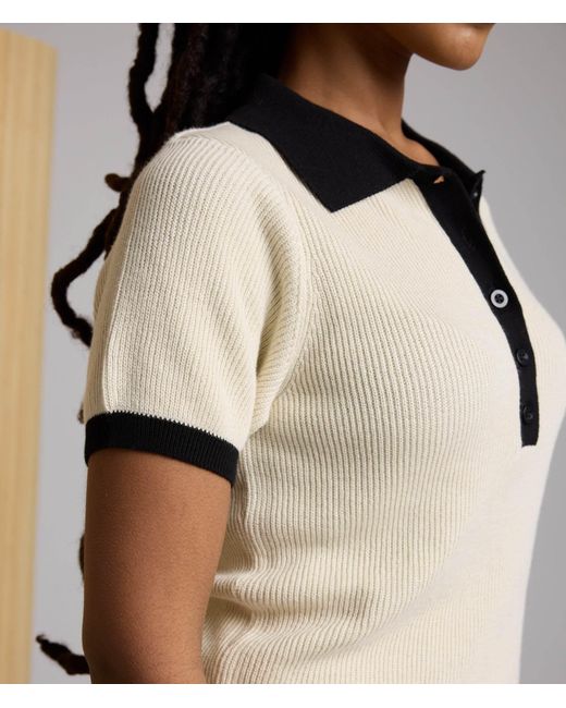 Known Supply Black Collared Sweater Polo