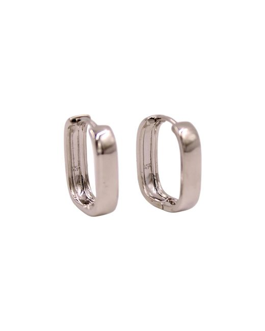 1610Istanbul Pink Minimalist Modern Hoop Earrings