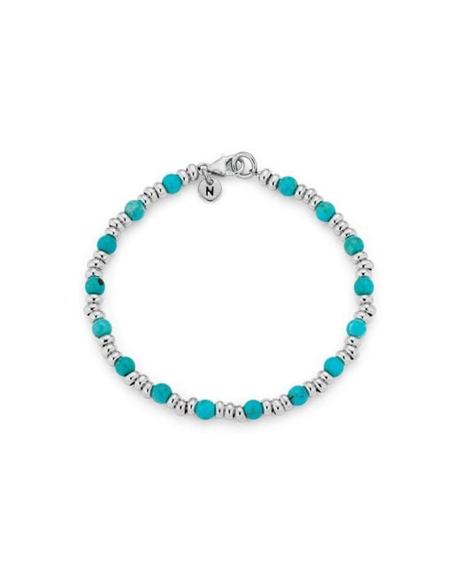 Nellou Jewellery Blue Gem Bracelet December Birthstone Sterling