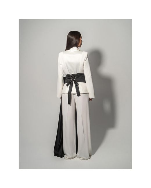 Tia Dorraine Green Modern Power Floor-Length Satin Belt