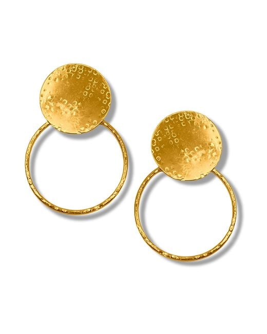 Jaredjamin Metallic Peacock Swing Clip Earrings