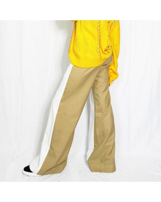 Boutique Kaotique White Double Coloured Pants