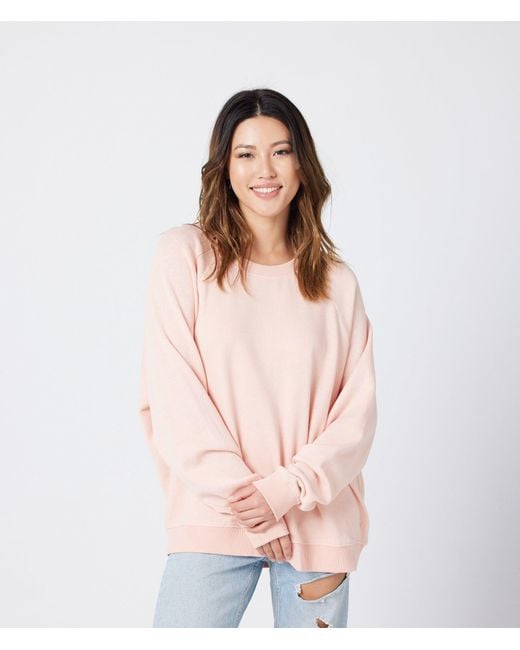 Known Supply Pink Raglan Sweatshirt