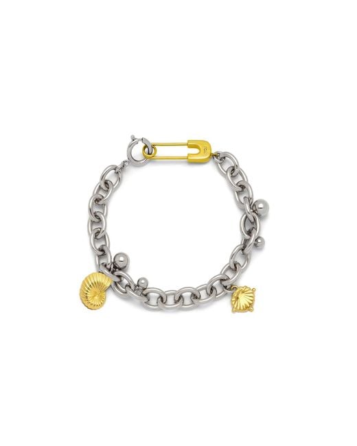 Potoska Metallic Stella Curb Chain Bracelet